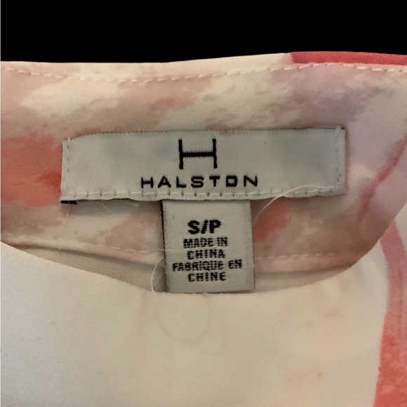 H By Halston Top Flower Detail  Sleeveless Collar Cutout In Front Lined Size SP - Picture 9 of 10
